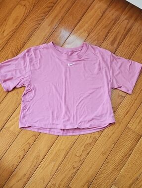 Girls Nike One Dri-Fit Cropped Athletic Tee